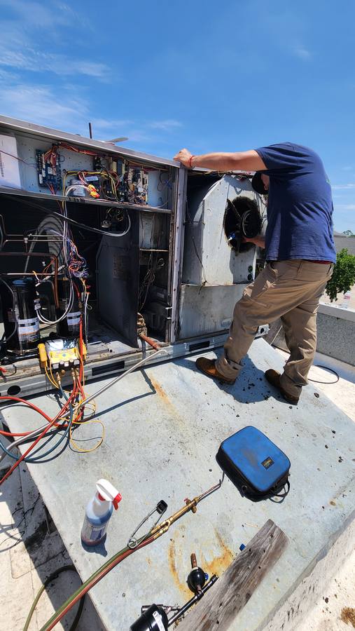 Open rooftop RTU service