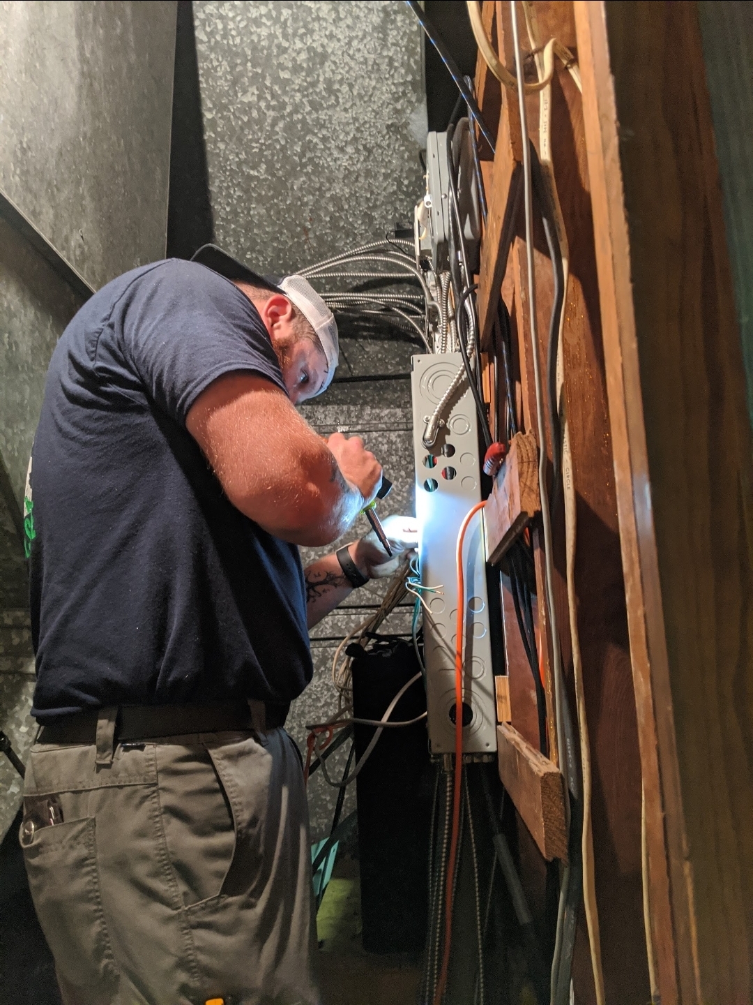Control board work in crawl space